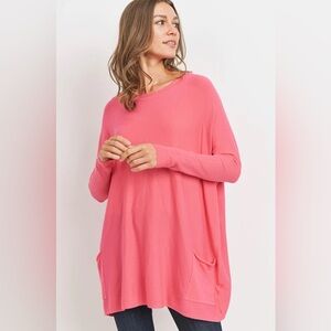 Tea n Rose oversized purple Women's Top